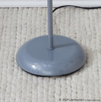 Dual Pix 72" Metal Floor Lamp - Silver Metal, Frosted White Plastic