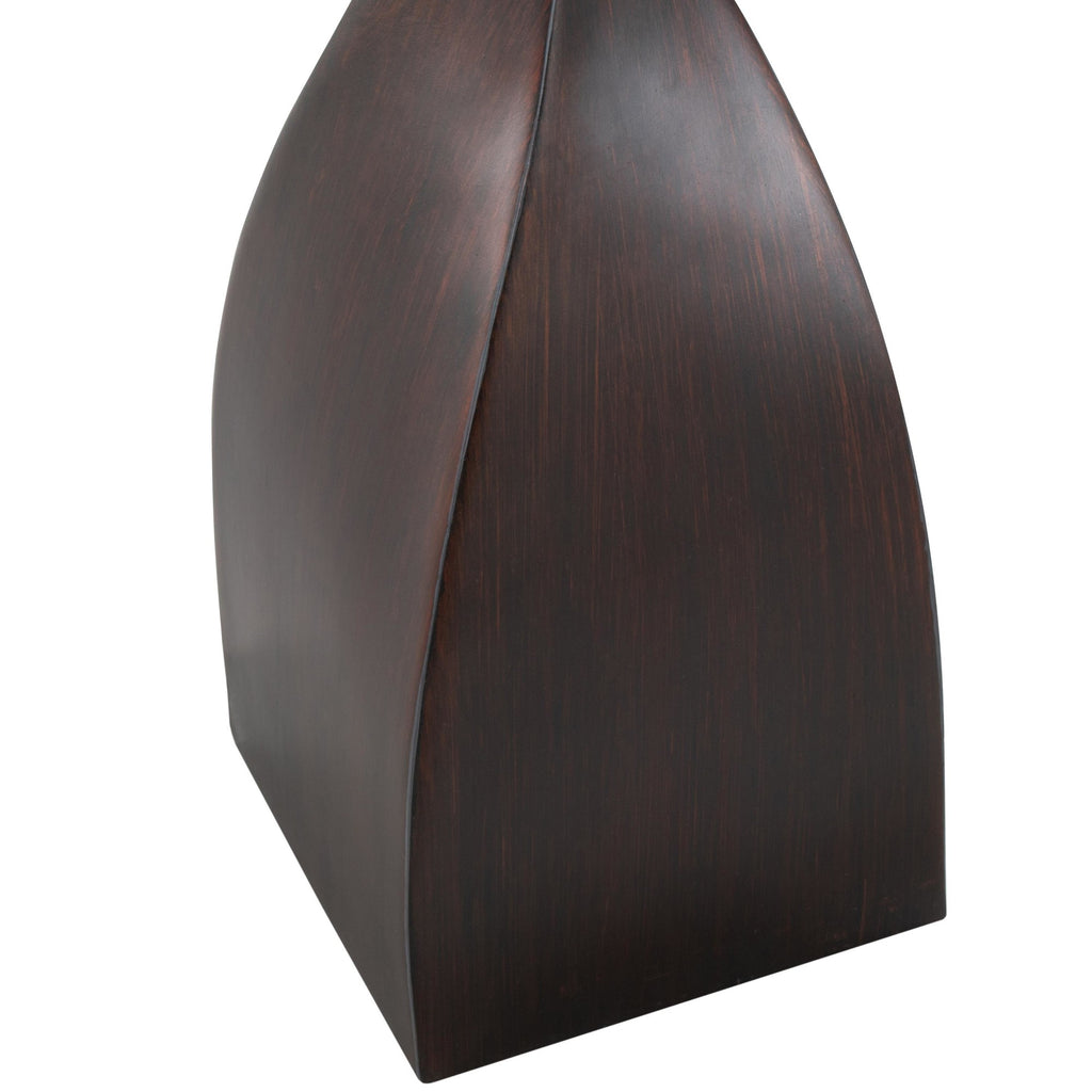 Curvo 30" Polyresin Table Lamp - Set of 2 - Copper Bronze Polyresin, Natural Linen