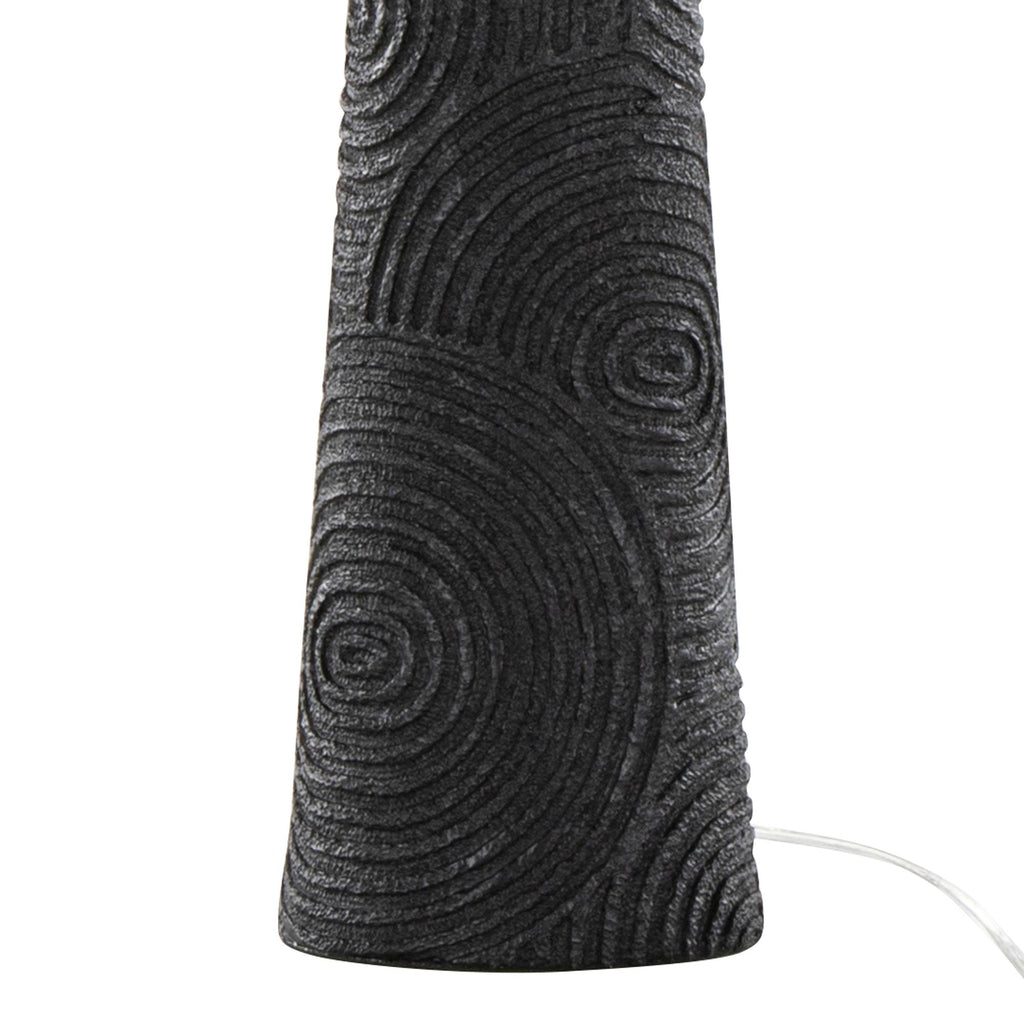 Kona 31" Polyresin Table Lamp - Set of 2 - Matte Black Polyresin, Modern Brass