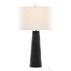 Kona 31" Polyresin Table Lamp - Set of 2 - Matte Black Polyresin, Modern Brass