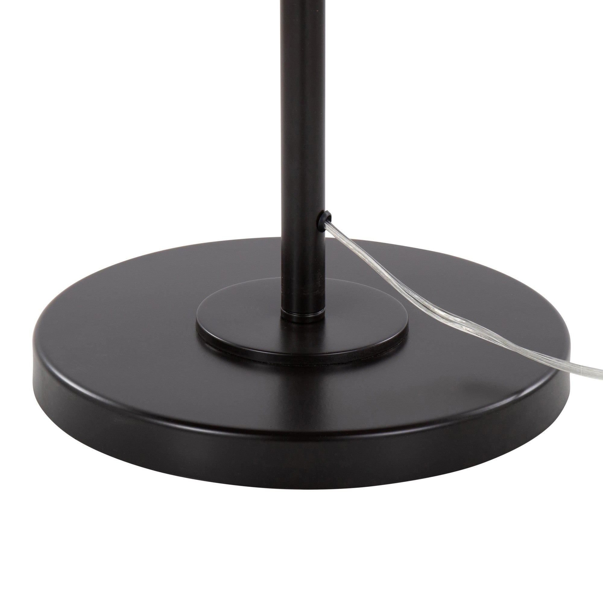 April 72" Metal Floor Lamp - Oil Bronze Metal, Natural Linen
