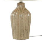 Rockwell 23.5" Ceramic Table Lamp - Set of 2 - Cuban Sand Ceramic, Polished Nickel, Natural Linen