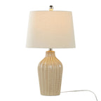 Rockwell 23.5" Ceramic Table Lamp - Set of 2 - Cuban Sand Ceramic, Polished Nickel, Natural Linen