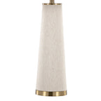 Kona 28" Metal Table Lamp - Set of 2 - Brass Metal, Natural Linen