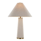 Kona 28" Metal Table Lamp - Set of 2 - Brass Metal, Natural Linen