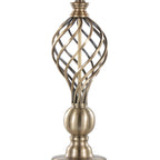 Linx Twist 29" Metal Table Lamp - Set of 2 - Antique Soft Brass, White Linen