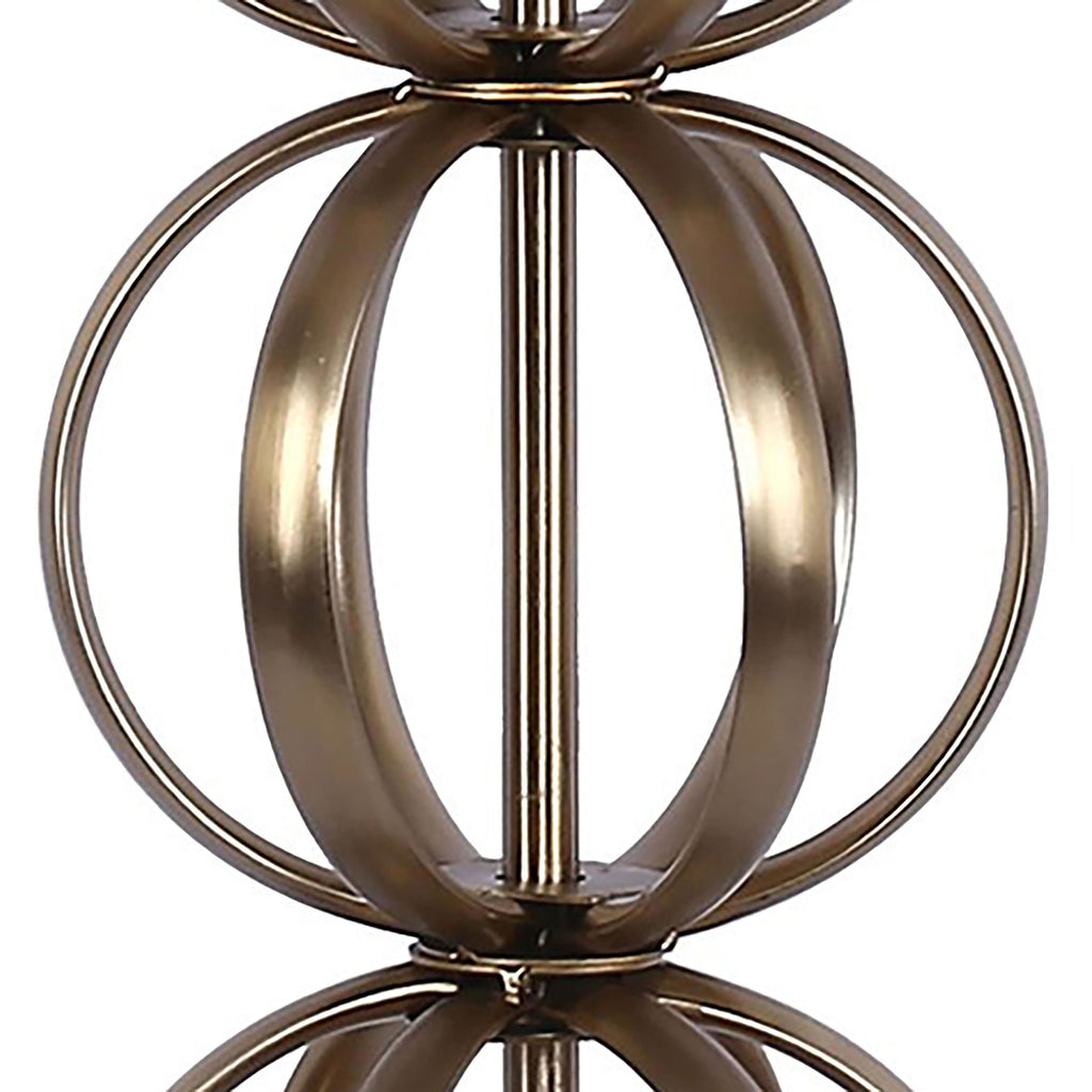 Linx 29" Metal Table Lamp - Set of 2 - Gold Metal, White Linen