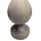 Cipolla Poly 29" Polyresin Table Lamp - Set of 2 - Acid Dusty Wood Polyresin, Antique Soft Brass, Natural Linen