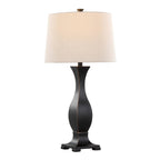 Riley 29" Polyresin Table Lamp - Set of 2 - Oil Rubbed Bronze Polyresin, Oat Linen