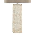 Charlotte 30" Polyresin Table Lamp - Set of 2 - Brushed Taos Brown Polyresin, Beige Linen