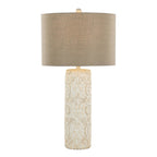 Charlotte 30" Polyresin Table Lamp - Set of 2 - Brushed Taos Brown Polyresin, Beige Linen