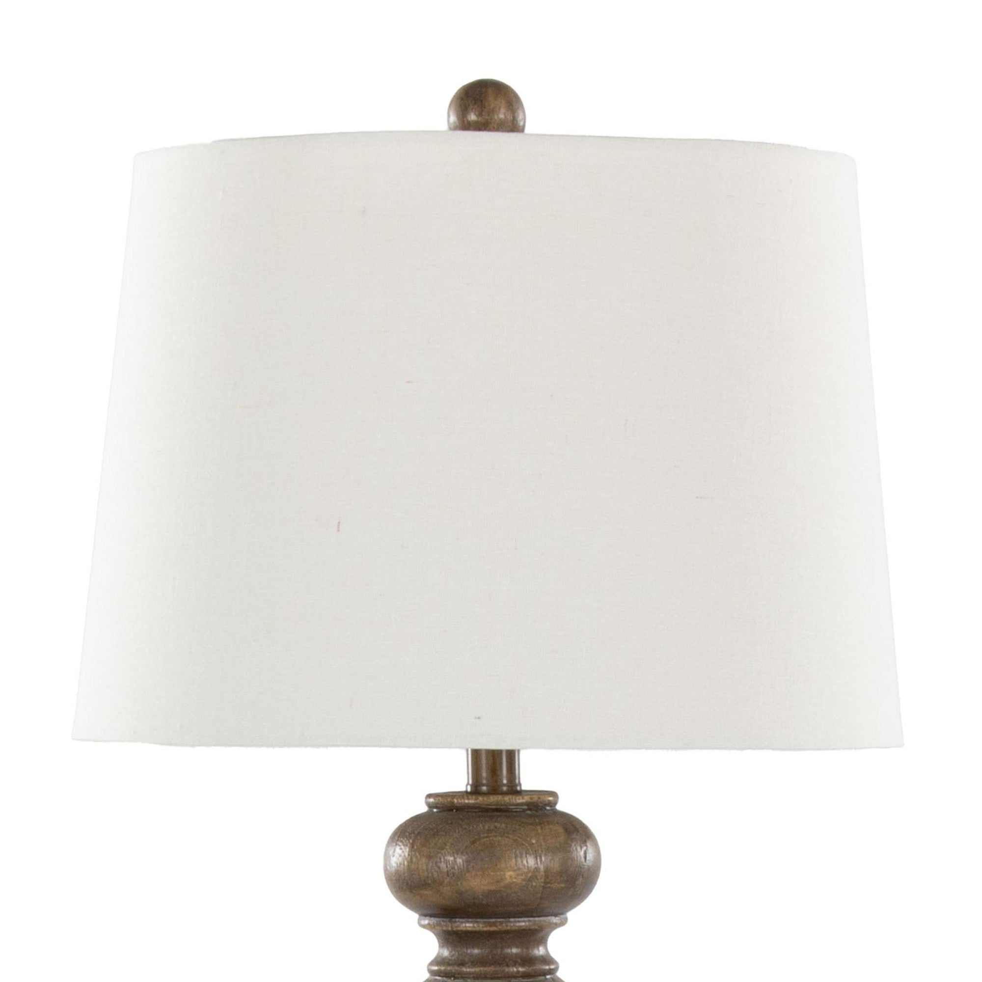 Peppa 31" Polyresin Table Lamp - Set of 2 - Opal Grey Polyresin, Off-white Linen
