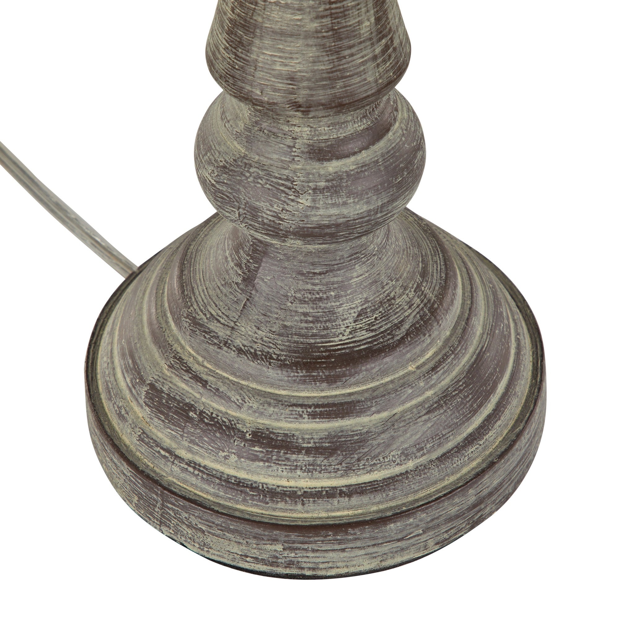Winston 32" Polyresin Table Lamp - Set of 2 - Reclaimed Grey Polyresin, Oat Linen