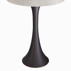 Lenuxe 24" Metal Table Lamp - Set of 2 - Oil Rubbed Bronze, Natural Linen