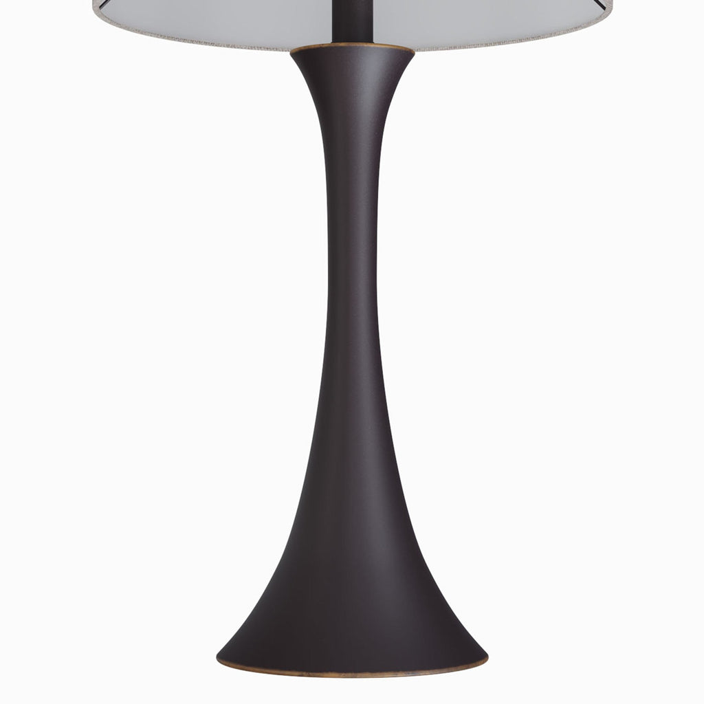 Lenuxe 24" Metal Table Lamp - Set of 2 - Oil Rubbed Bronze, Natural Linen