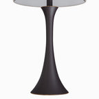 Lenuxe 24" Metal Table Lamp - Set of 2 - Oil Rubbed Bronze, Natural Linen