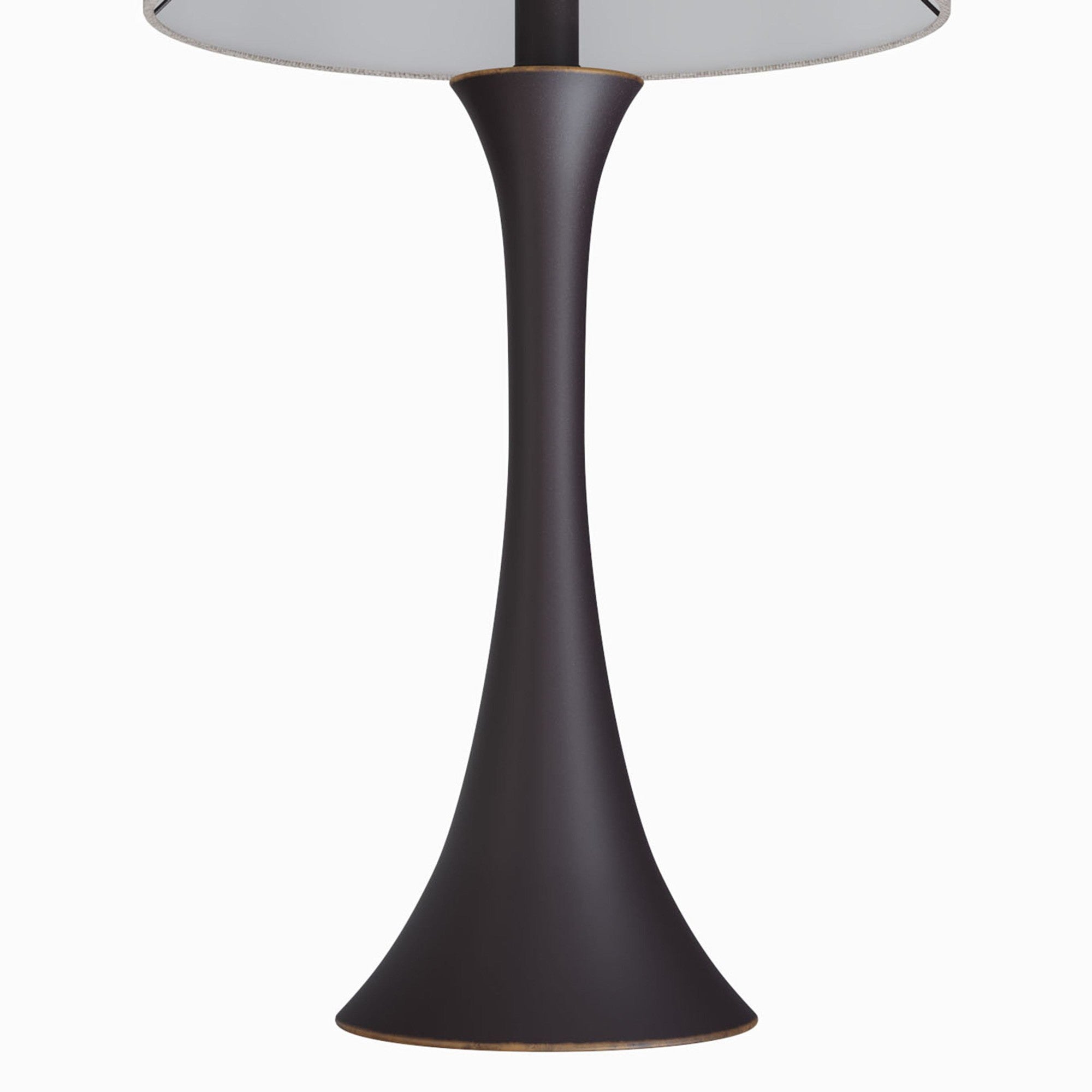 Lenuxe 24" Metal Table Lamp - Set of 2 - Oil Rubbed Bronze, Natural Linen