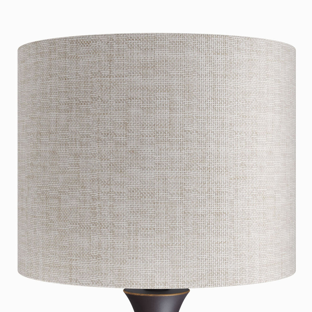 Lenuxe 24" Metal Table Lamp - Set of 2 - Oil Rubbed Bronze, Natural Linen