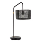 Mod Mesh 27" Metal Task Lamp With Usb - Set of 2 - Oil Bronze, Painted Gold Metal