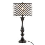 Topaz 27" Metal Table Lamp - Oil Rubbed Bronze, Clear Crystal