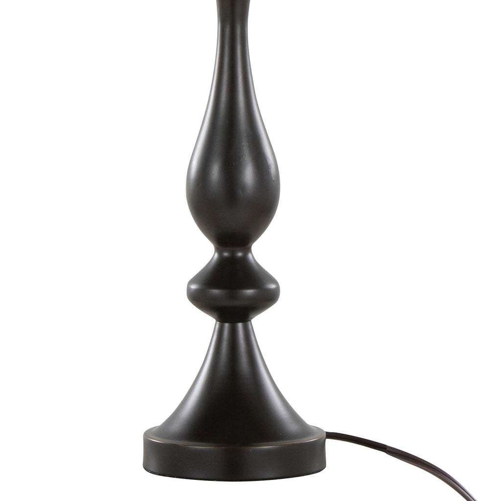 Topaz 27" Metal Table Lamp - Oil Rubbed Bronze, Clear Crystal