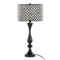 Topaz 27" Metal Table Lamp - Oil Rubbed Bronze, Clear Crystal