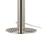 Master 29" Metal Table Lamp - Set of 2 - Polished Nickel, White Linen