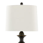 Montgomery 29" Metal Table Lamp With Usb - Set of 2 - Oil Rubbed Bronze, Off-white Linen