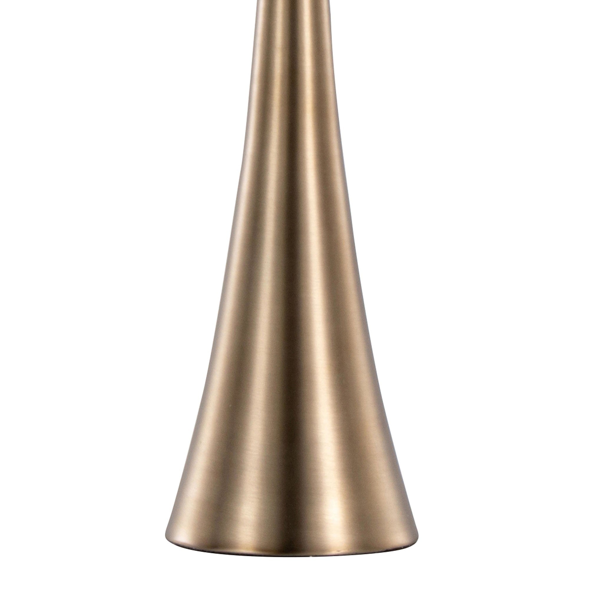 Diana 29" Metal Table Lamp - Set of 2 - Matte Golden Bronze, White Linen