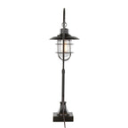 Landen 33" Metal Task Lamp - Set of 2 - Oil Rubbed Bronze, Clear Glass