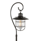 Landen 33" Metal Task Lamp - Set of 2 - Oil Rubbed Bronze, Clear Glass