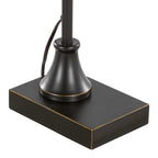 Landen 33" Metal Task Lamp - Set of 2 - Oil Rubbed Bronze, Clear Glass
