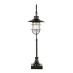 Landen 33" Metal Task Lamp - Set of 2 - Oil Rubbed Bronze, Clear Glass