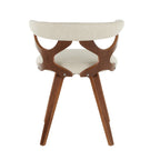 Gardenia Chair - Walnut Wood, Cream Fabric