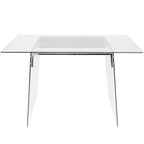 Glacier Office Desk - Clear
