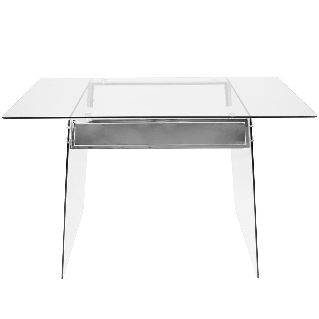 Glacier Office Desk - Clear