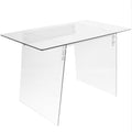 Glacier Office Desk - Clear