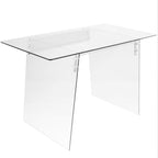 Glacier Office Desk - Clear