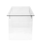 Glacier Office Desk - Clear