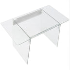 Glacier Office Desk - Clear