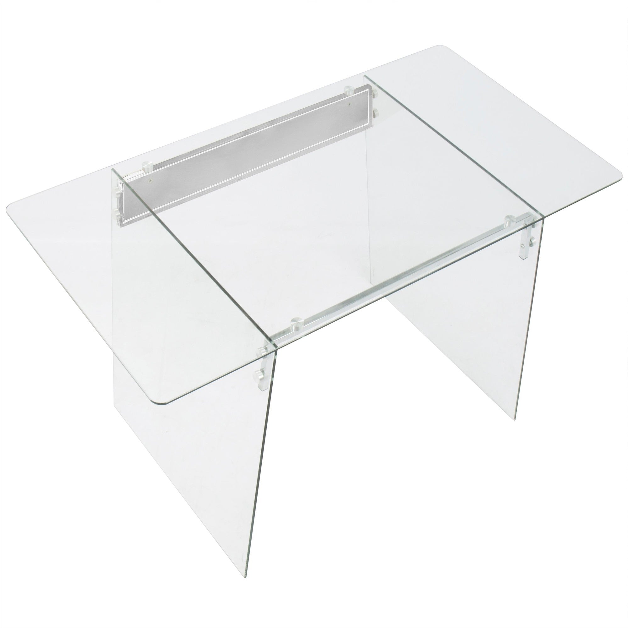 Glacier Office Desk - Clear