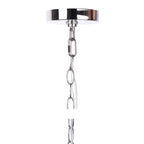 Crystal Globe 14.75" Metal Pendant Lamp - Chrome Metal, Clear Crystal