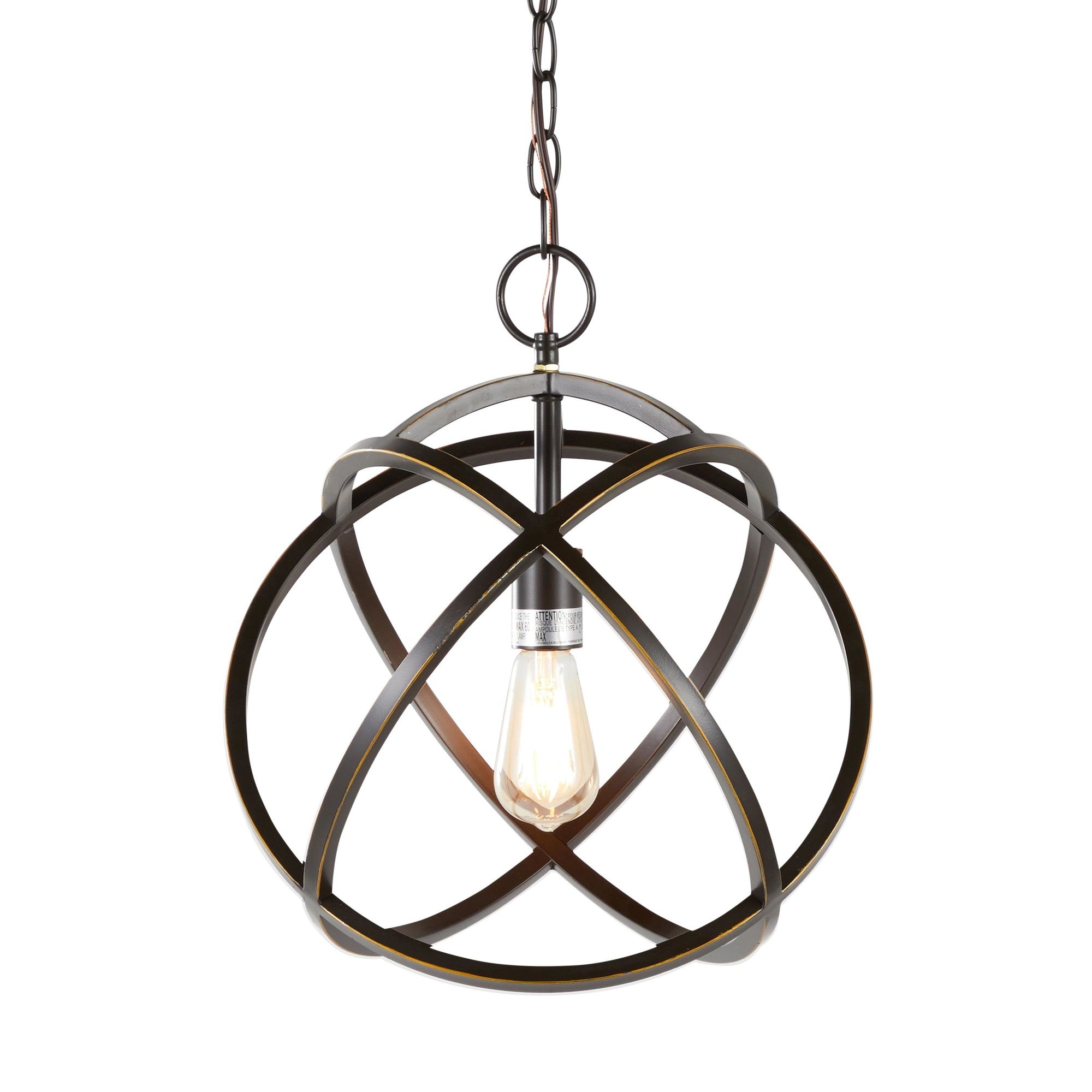 Linx 13.25" Metal Pendant Lamp - Oil Rubbed Bronze