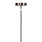 Linx Oval 7.5" Metal Pendant Lamp - Antique Copper Bronze
