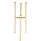 Icicle 65" Swivel Floor Lamp - Gold Metal