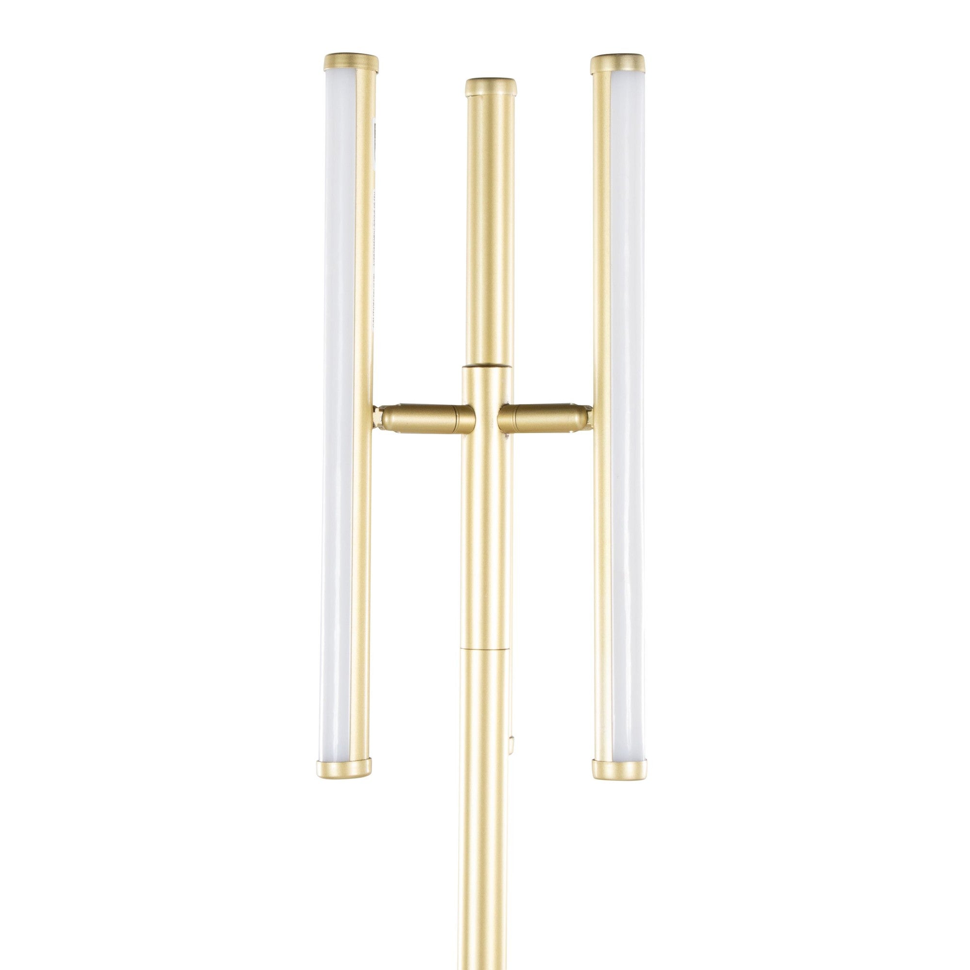 Icicle 65" Swivel Floor Lamp - Gold Metal