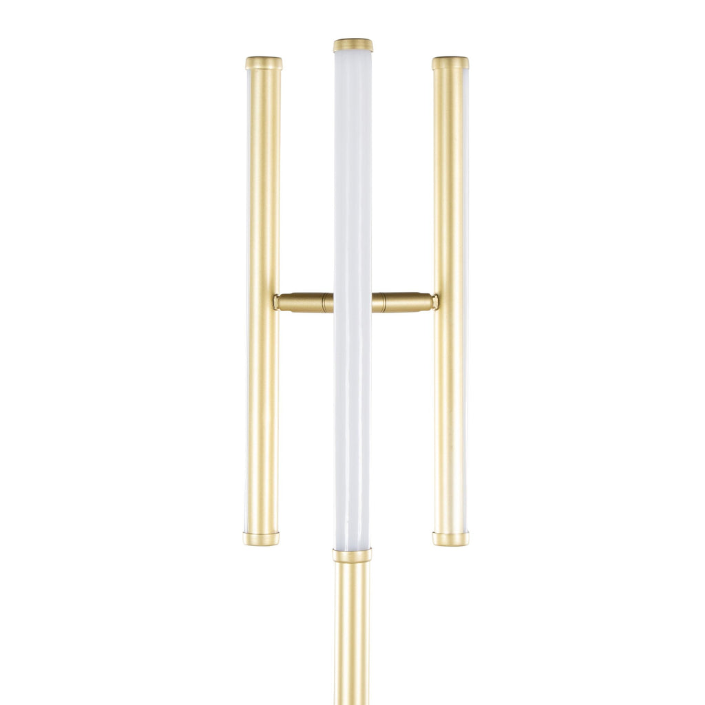 Icicle 65" Swivel Floor Lamp - Gold Metal
