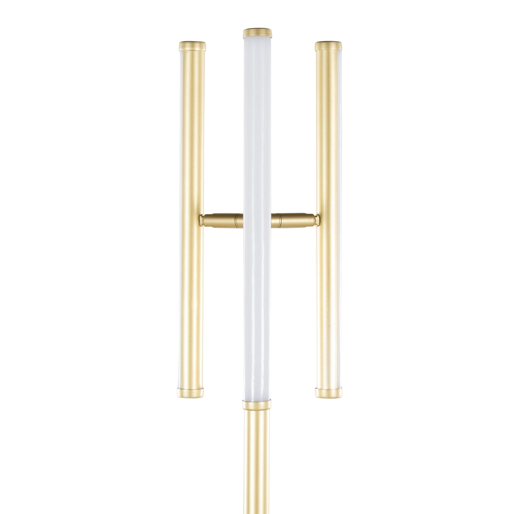 Icicle 65" Swivel Floor Lamp - Gold Metal