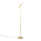 Icicle 65" Swivel Floor Lamp - Gold Metal