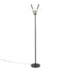 Icicle 65" Swivel Floor Lamp - Black Metal